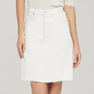 CITIZENS OF HUMANITY Liya White Denim Skirt